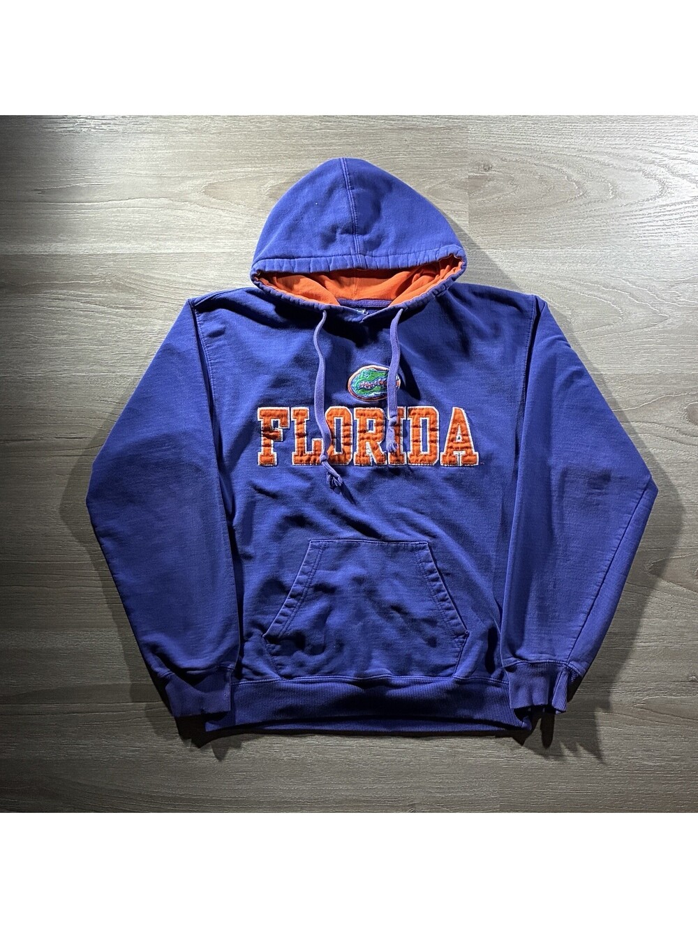 Vintage Florida Gators Hoodie Sweatshirt Mens S Old Varsity Brand Orange Purple